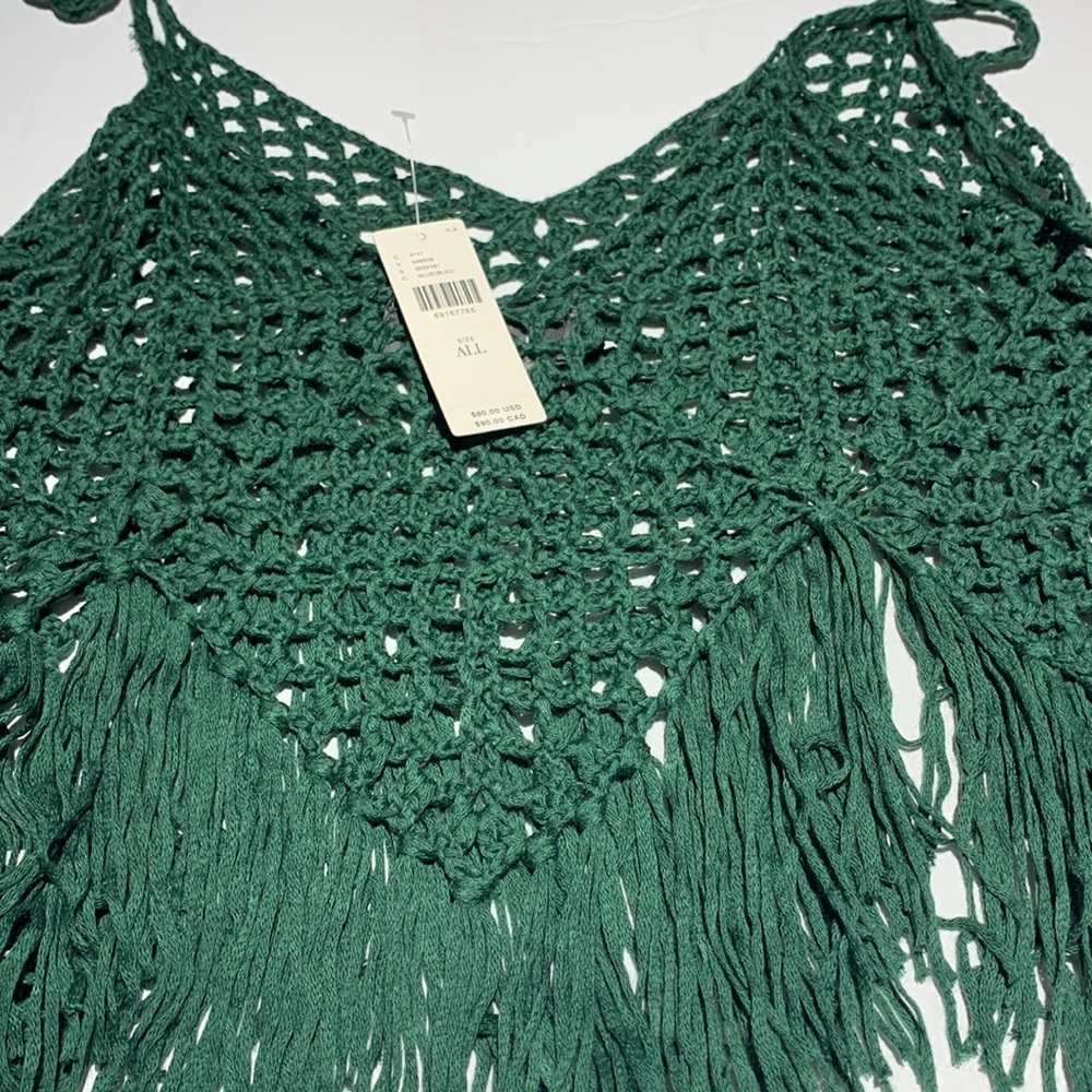 Anthropologie Maeve Shoulder-Tie Crochet Vest - Picture 8 of 9
